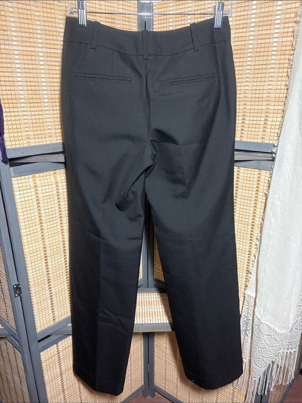 Ann Taylor Ann Taylor Black Wide-Leg Dress Trousers Size 25" / US 0 / IT 36 - 6 Thumbnail