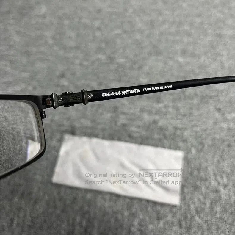Chrome Hearts Chrome Hearts Black Alloy Cross Glasses. Size ONE SIZE - 5 Thumbnail