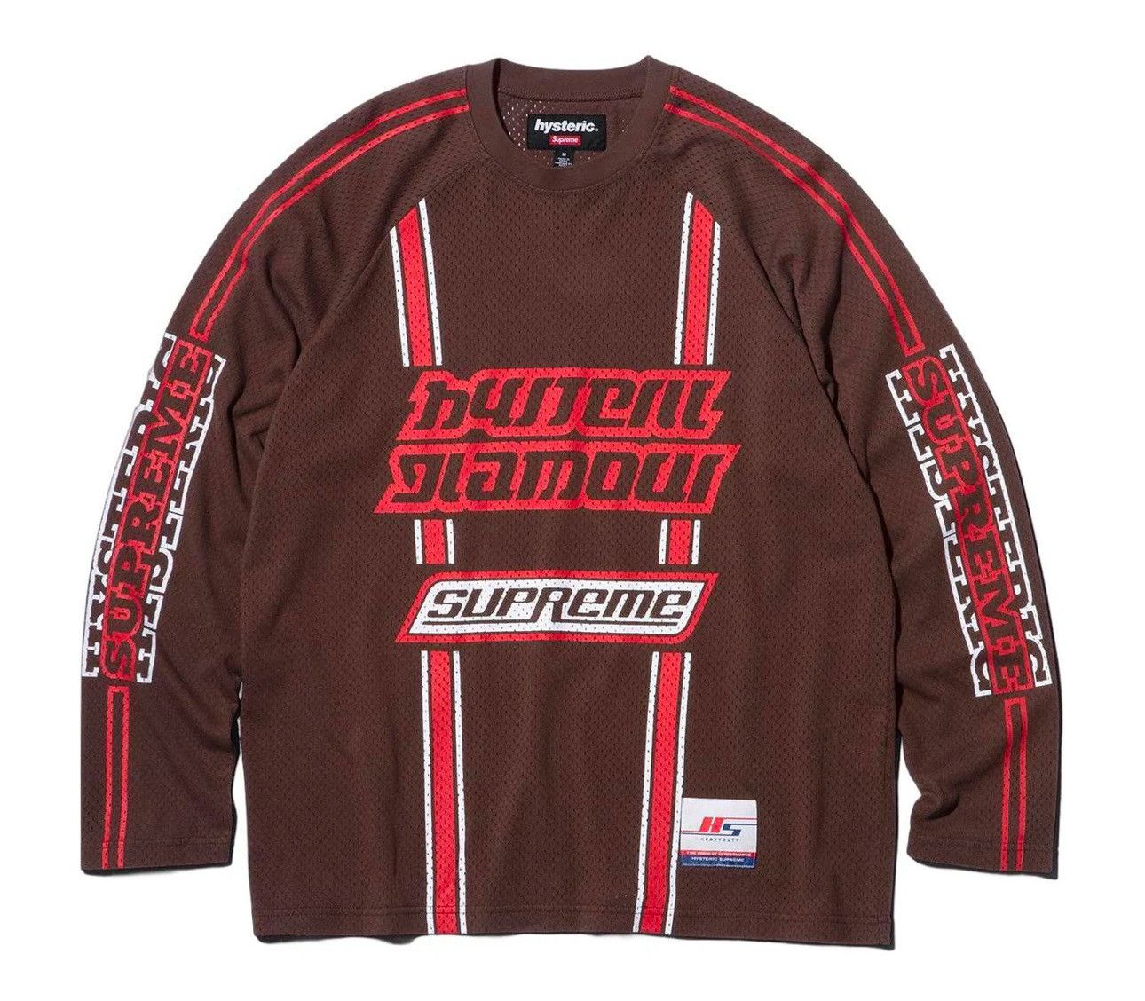 Supreme NWT Supreme Hysteric Glamour Mesh L/S Top - Brown - XL Size US XL / EU 56 / 4 - 1 Thumbnail