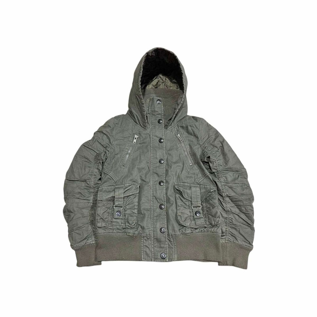 If Six Was Nine 🔥Sick Y2K Joky Gal Bono Bomber Parachute Jacket Hooded LGB Size US M / EU 48-50 / 2 - 3 Thumbnail