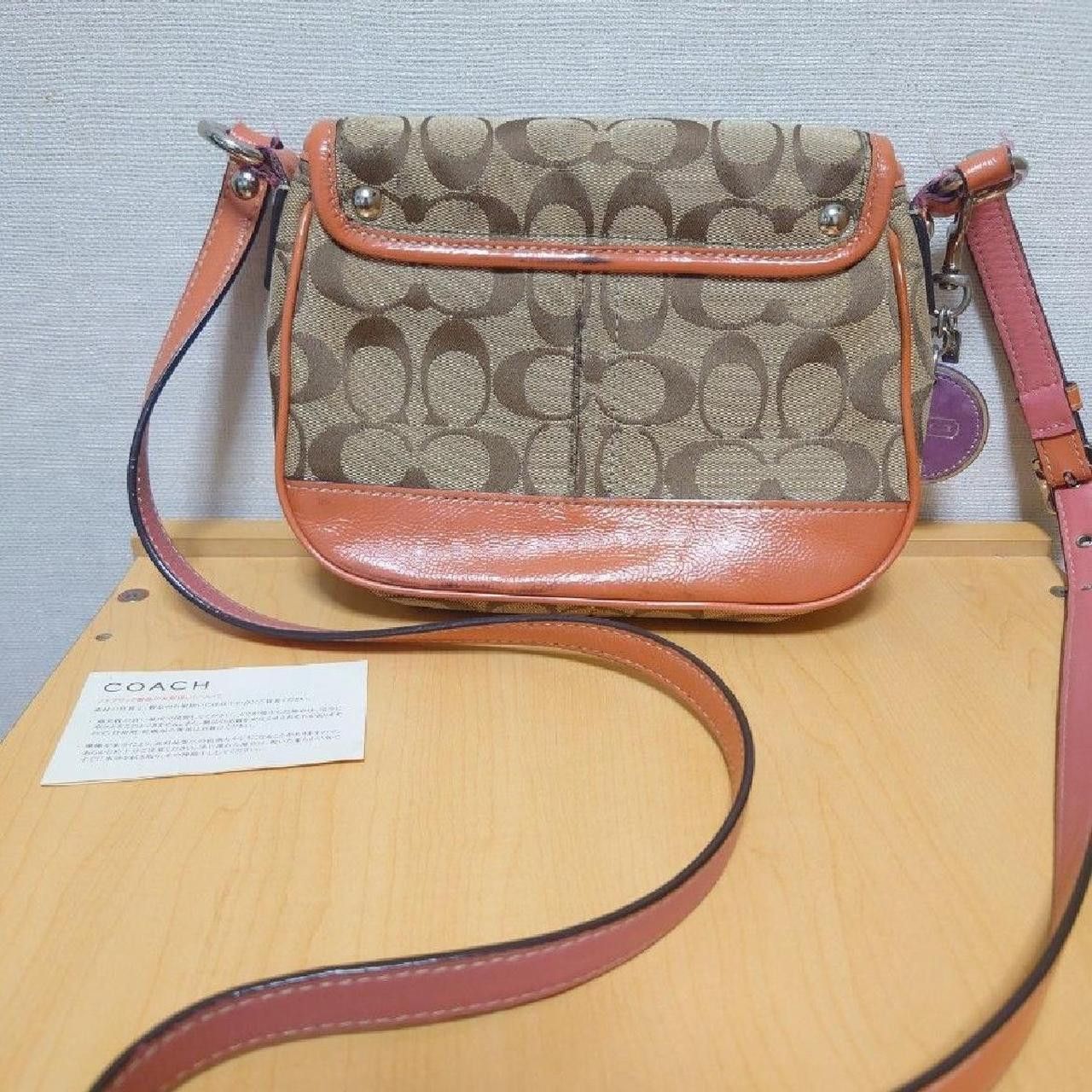 Coach Tan and orange Coach shoulder bag #tanbag #FTS... Size ONE SIZE - 5 Thumbnail