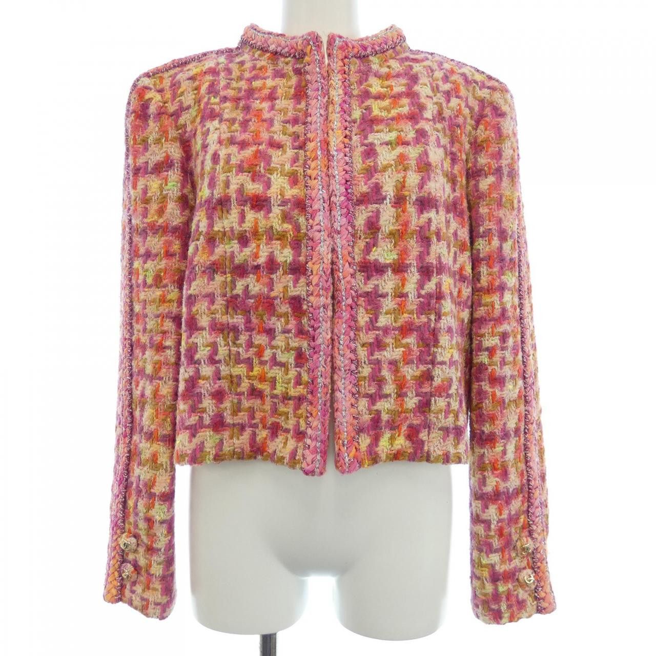 Chanel Chanel Chanel Jacket Textile Outerwear P64621V60642 DUTY FREE for USA Size ONE SIZE - 1 Thumbnail