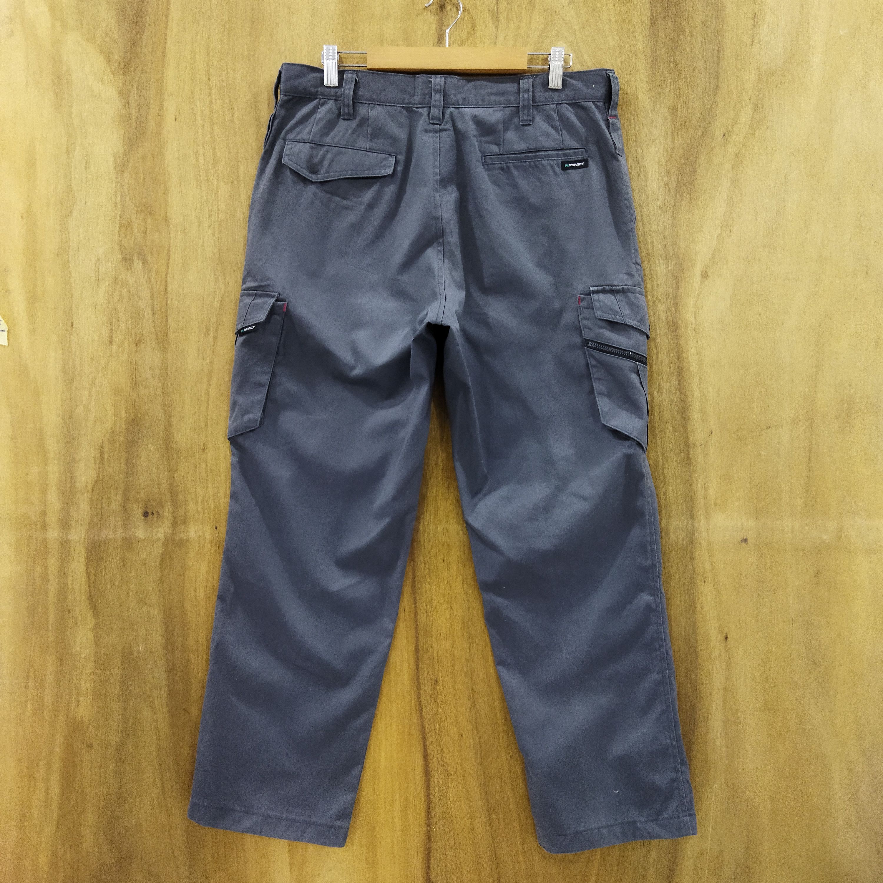 Japanese Brand W.IMPACK GREY CARGO PANTS Size US 34 / EU 50 - 7 Thumbnail