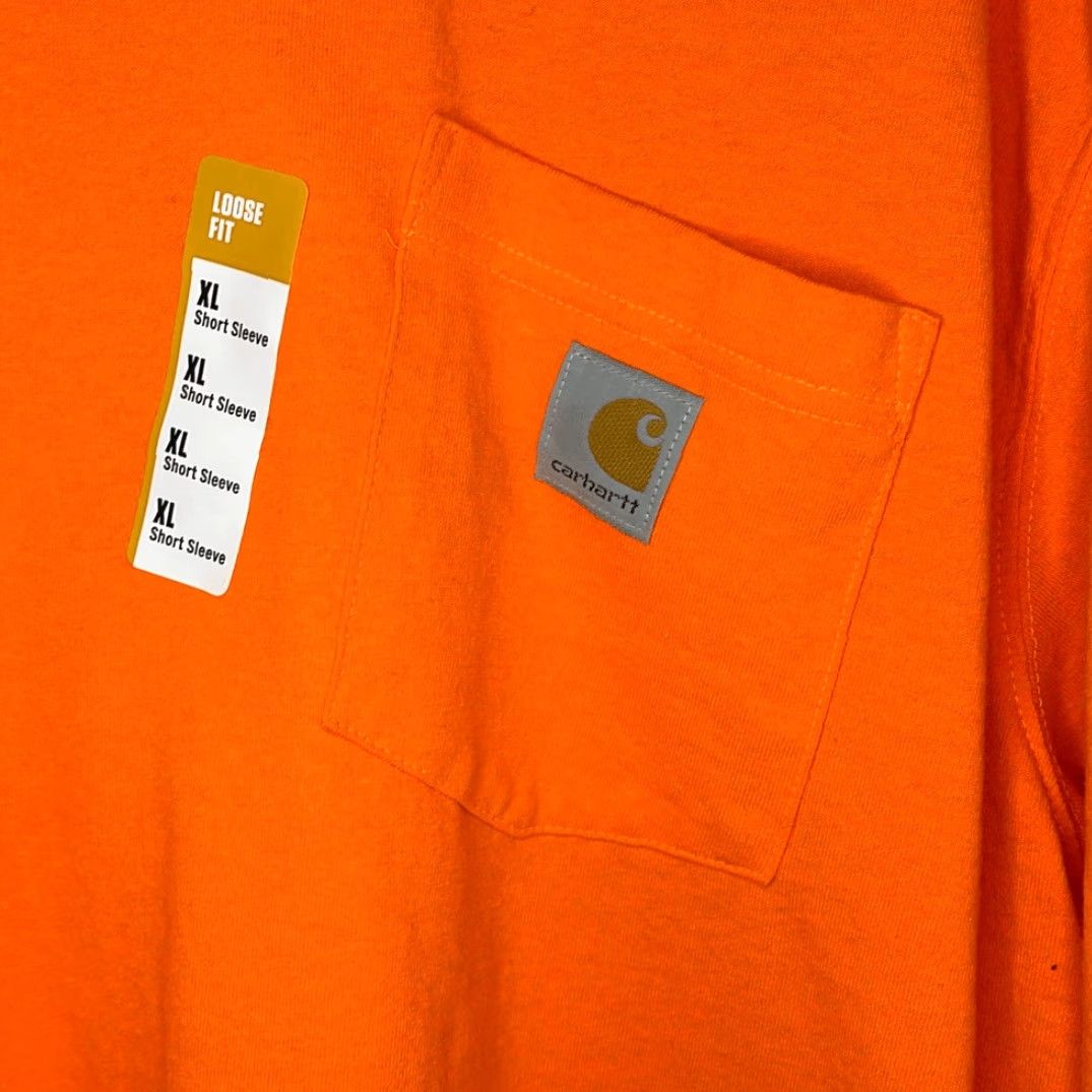 Carhartt Carhartt Men’s Orange Short Sleeve Tshirt Loose Fit Heavyweight XL Shirt Mens Size US XL / EU 56 / 4 - 2 Thumbnail