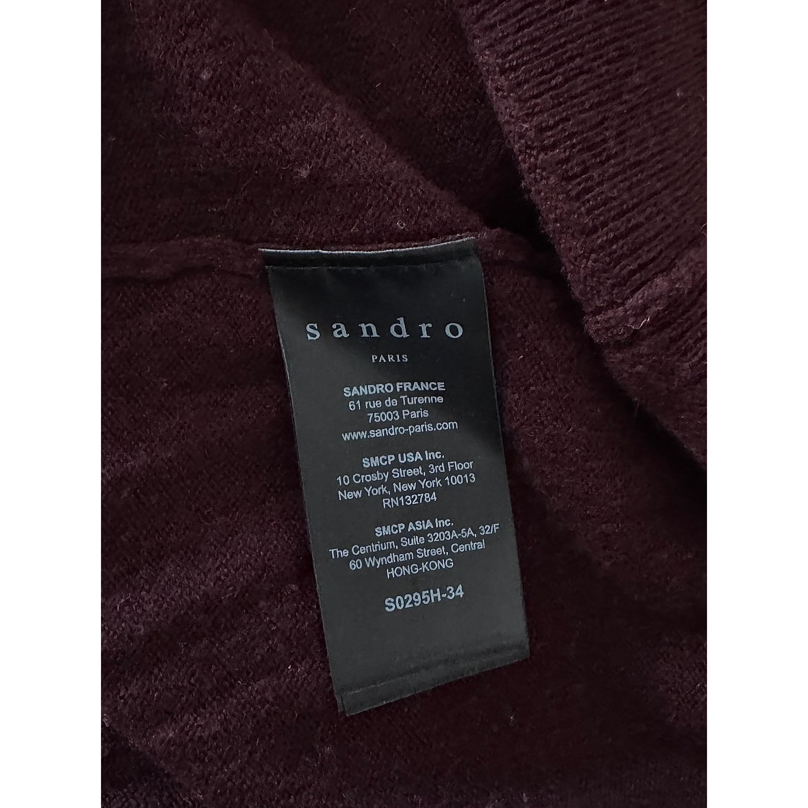 Sandro Sandro Sweater Wool Cashmere Women's Lace Up Shoulder Size M / US 6-8 / IT 42-44 - 4 Thumbnail