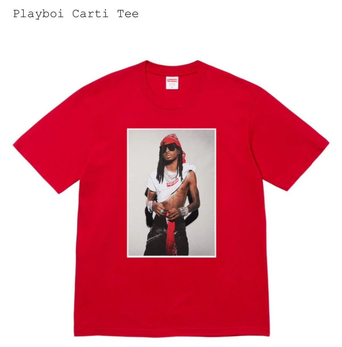 Supreme Playboi Carti x Supreme Tee Red Size US S / EU 44-46 / 1 - 1 Preview