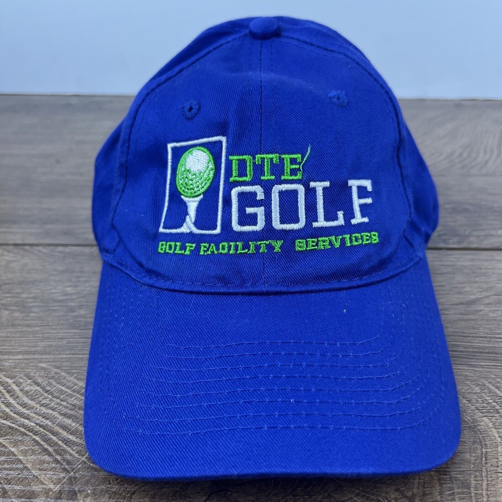 Other DTE Golf Hat DTE GOlf Facility Services Blue Adjustable Hat Size ONE SIZE - 2 Thumbnail