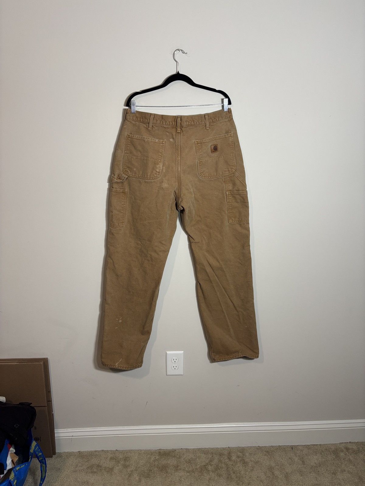 Carhartt Vintage Carhartt B111 BRN Carpenter Work Pants Flannel 34x33 Size US 34 / EU 50 - 5 Thumbnail