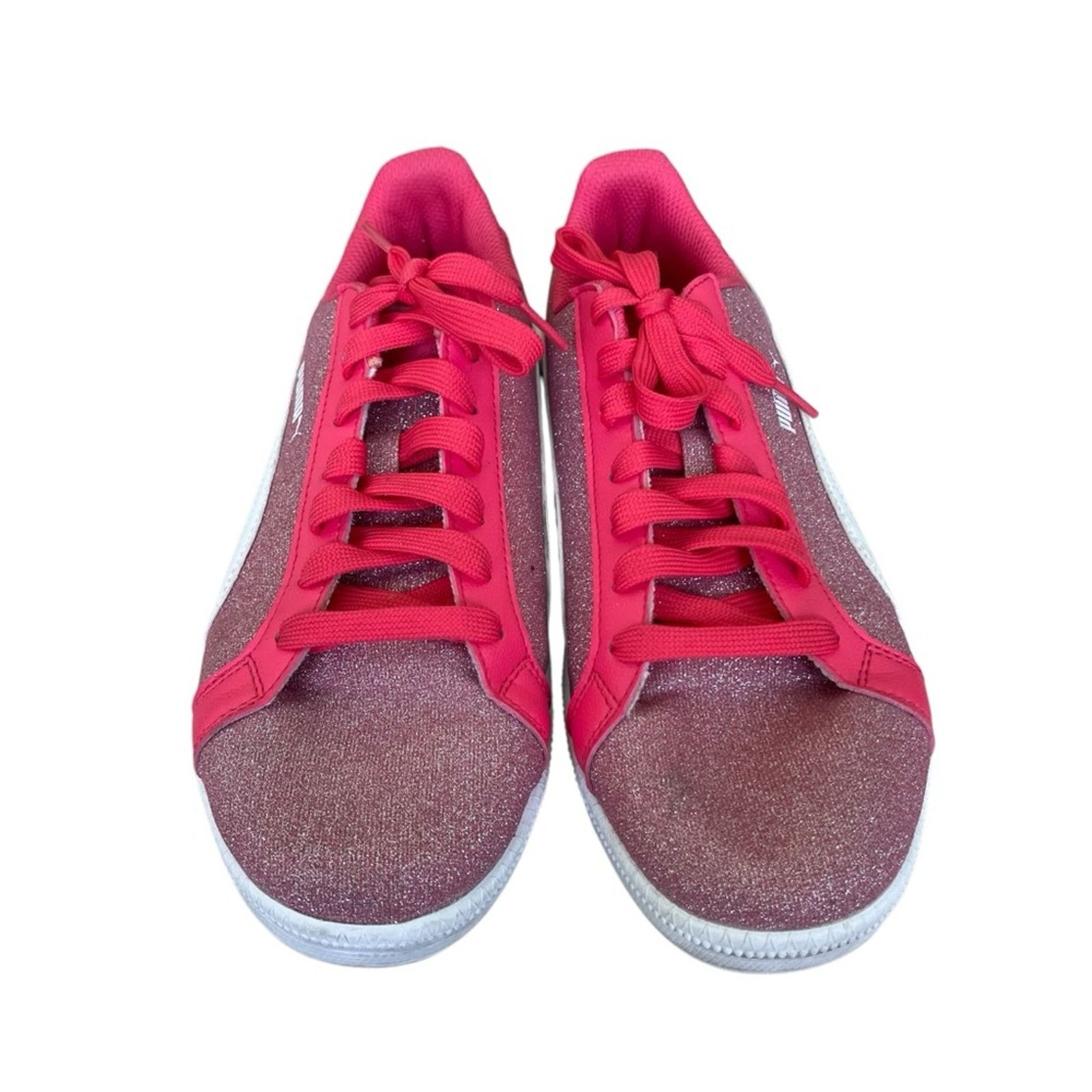 Puma Puma Glitter Lace-up Sneakers Pink and White Size 6.5 Medium Size US 6.5 / IT 36.5 - 1 Thumbnail