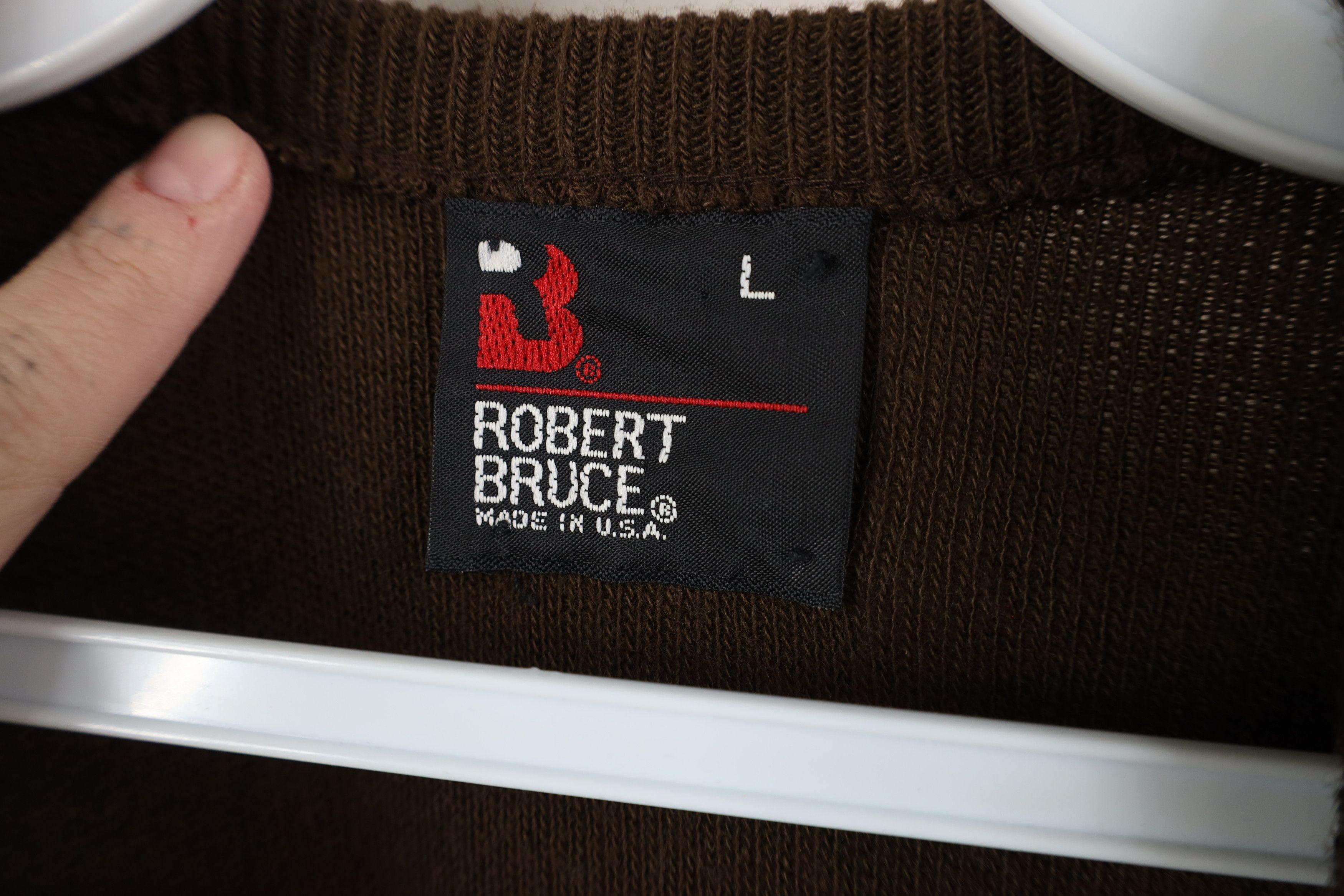 Vintage Vintage 70s Streetwear Knit V-Neck Sweater Vest Brown USA Size US L / EU 52-54 / 3 - 5 Thumbnail