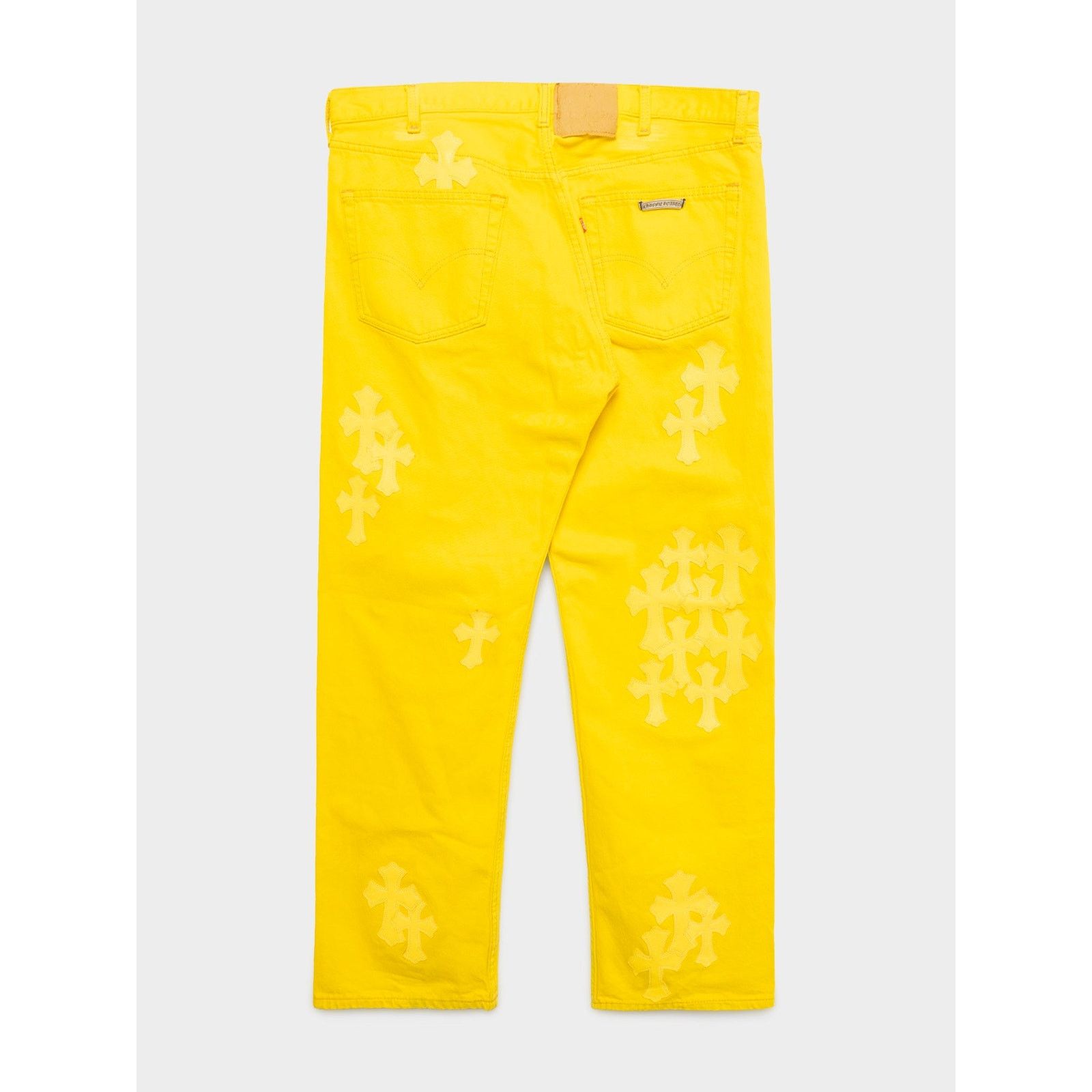 Chrome Hearts 34-Patch Yellow Levi’s Jeans Size US 36 / EU 52 - 2 Thumbnail