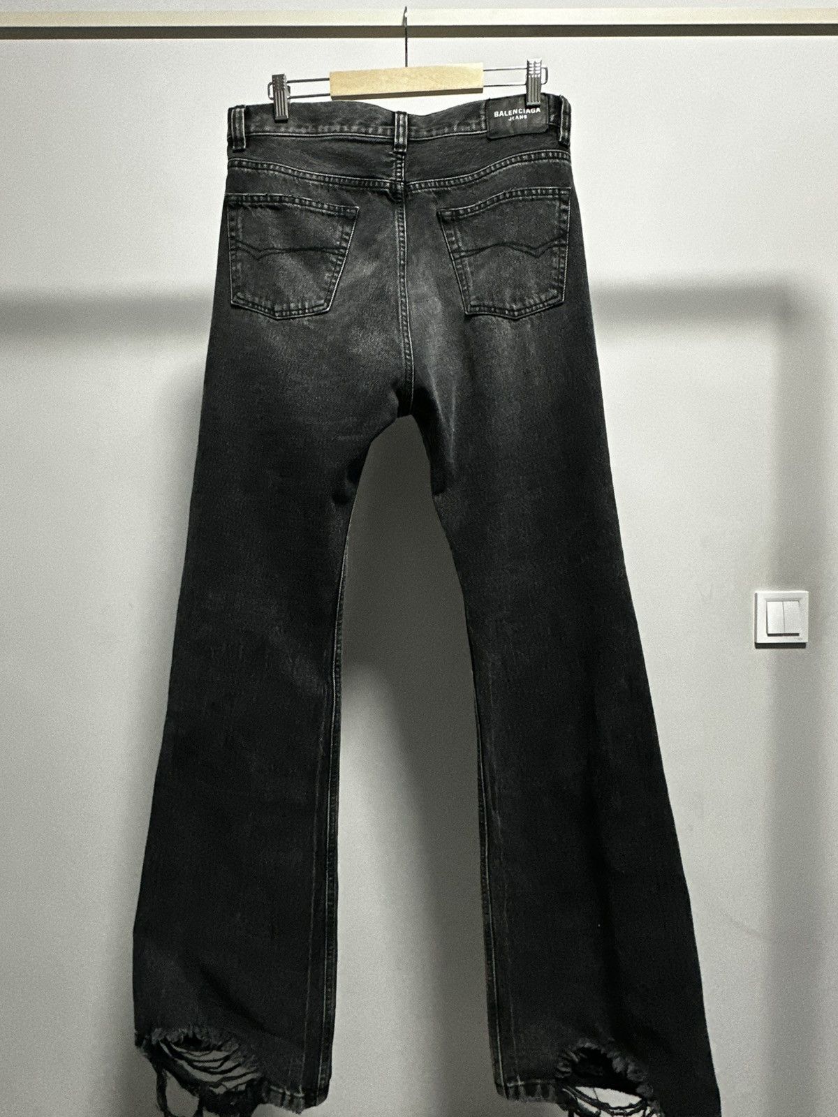 Balenciaga Balenciaga lost tape flared jeans | Grailed