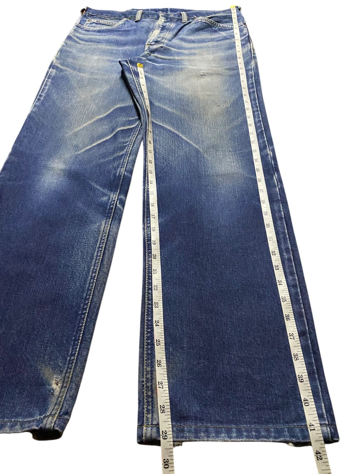 Lee × Vivienne Westwood Japan Vintage Lee Riders Mud Wash Distressed Loose Jeans Size US 33 - 13 Thumbnail