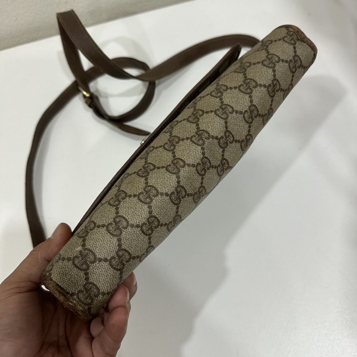 Gucci GUCCI GG MONOGRAM FLAP CLUTCH CROSSBODY SHOULDER BAG 11 Size ONE SIZE - 8 Thumbnail