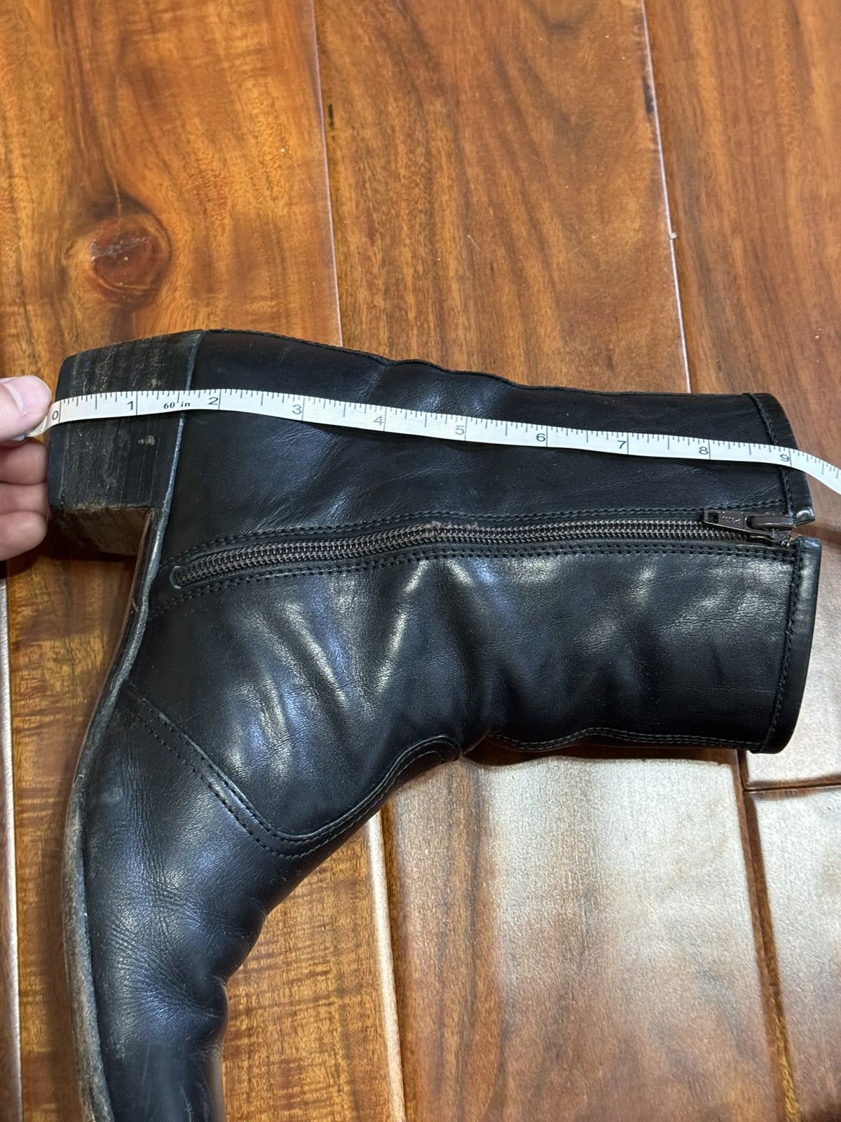Vintage Western Side Zip Boot Size US 7 / EU 40 - 4 Thumbnail