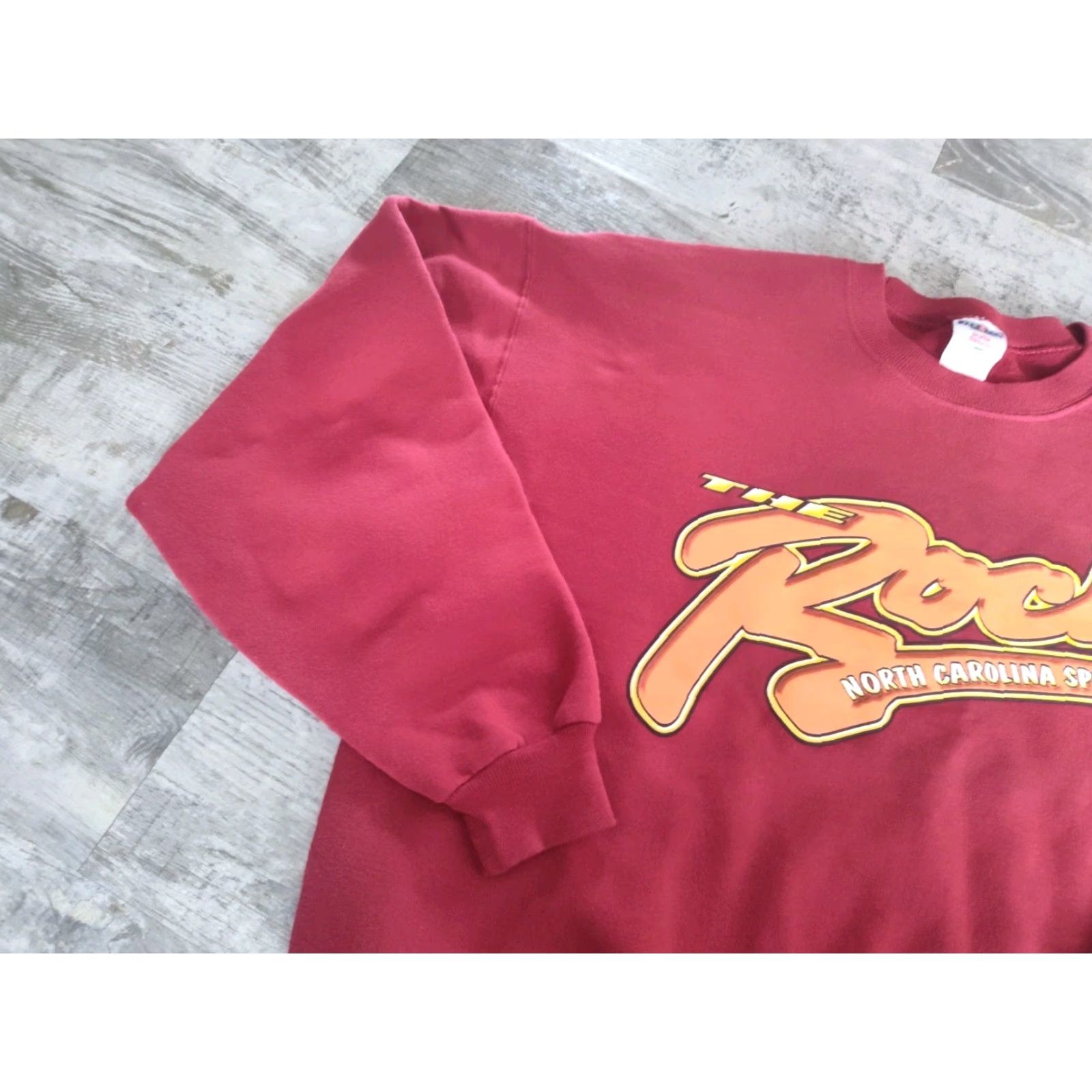 Jerzees VINTAGE Vtg 90s The Rock North Carolina Speedway Crewneck Sweatshirt Nascar Racing XL Size US XL / EU 56 / 4 - 4 Thumbnail