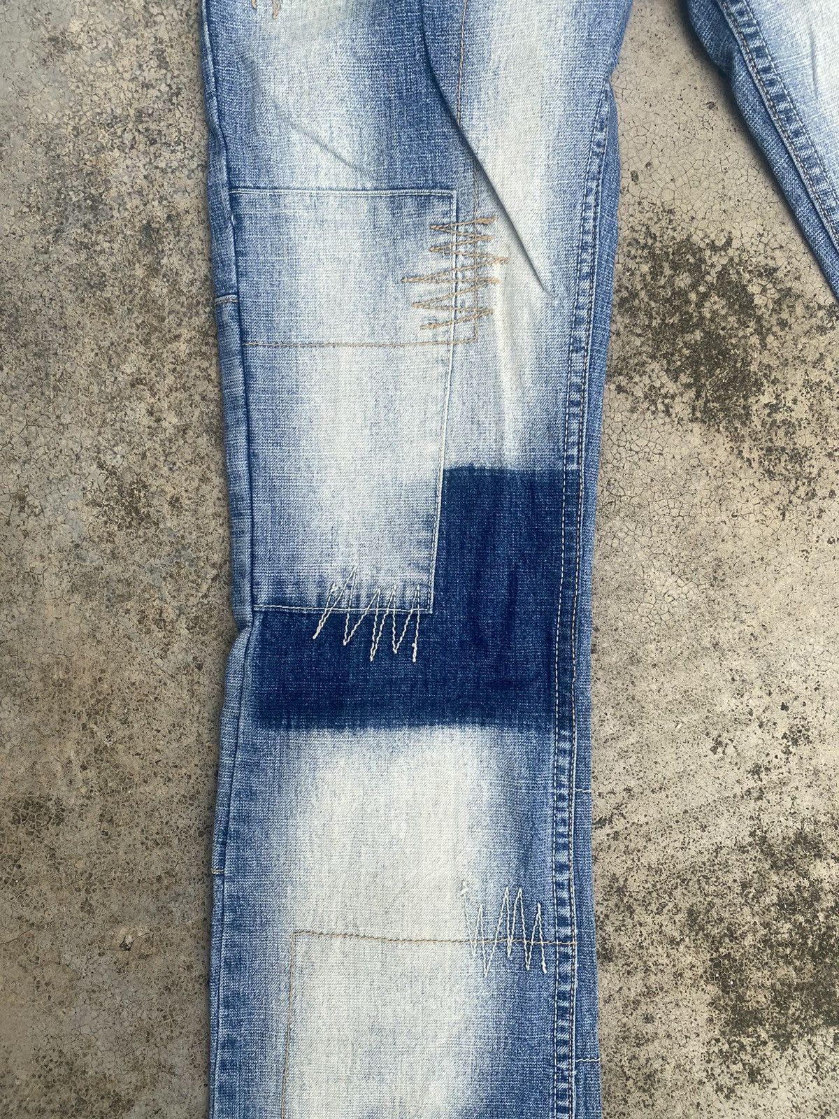 If Six Was Nine × Japanese Brand Flare Jeans Ruble Patchwork Bootcut Size US 29 - 7 Thumbnail