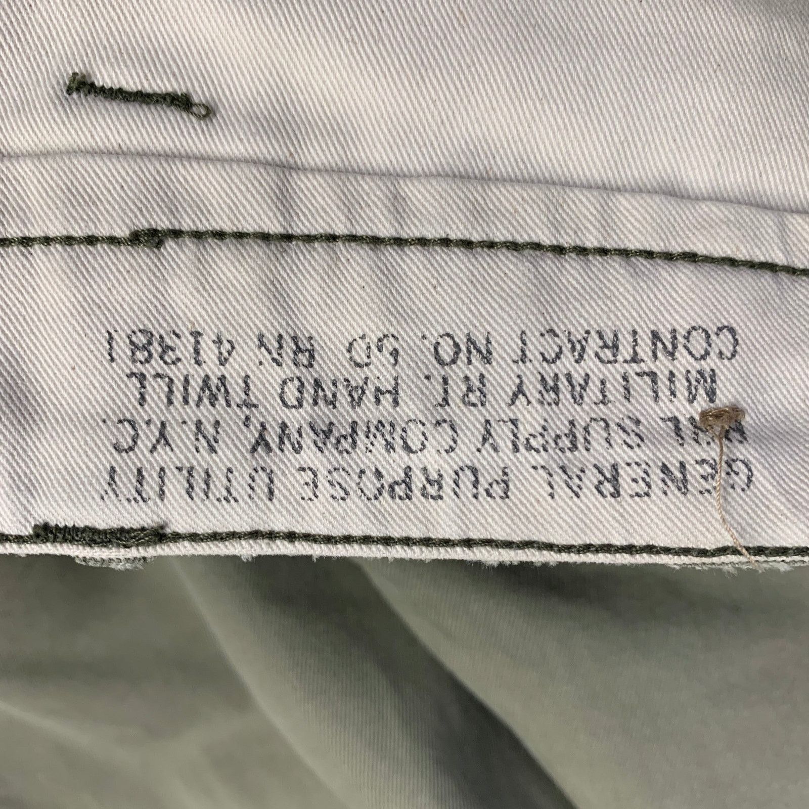 Ralph Lauren RRL by RALPH LAUREN Olive Cotton Straight Casual Pants Size US 31 - 6 Thumbnail