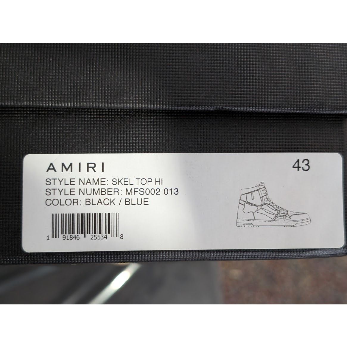 Amiri o1rshd1 Skel top hi / Skeleton high top Sneakers Size US 10 / EU 43 - 24 Thumbnail