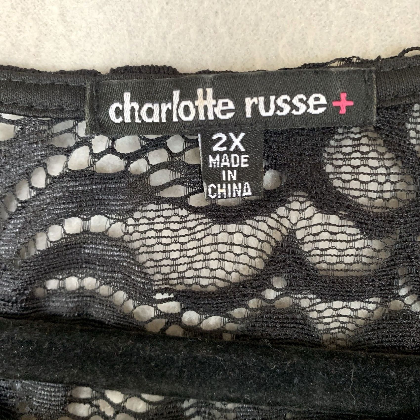Vintage Charlotte Russe Dress Women Plus Size 2X Black Lace Whimsigoth Witchy Cocktail Size XXL / US 16-18 / IT 52-54 - 4 Thumbnail