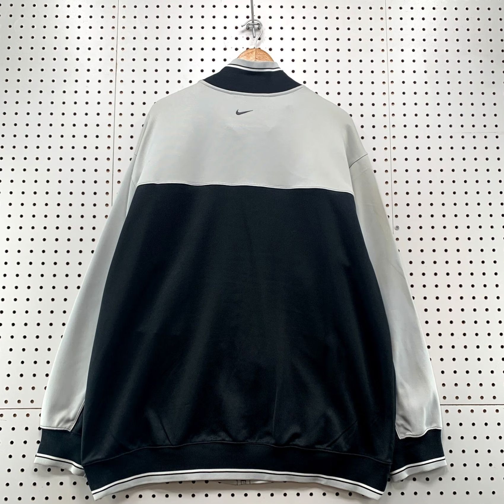 Nike VINTAGE Y2K Nike Track Jacket Mens XL Gray Black Zip NEW NWT Foot Wing Size US XL / EU 56 / 4 - 2 Thumbnail