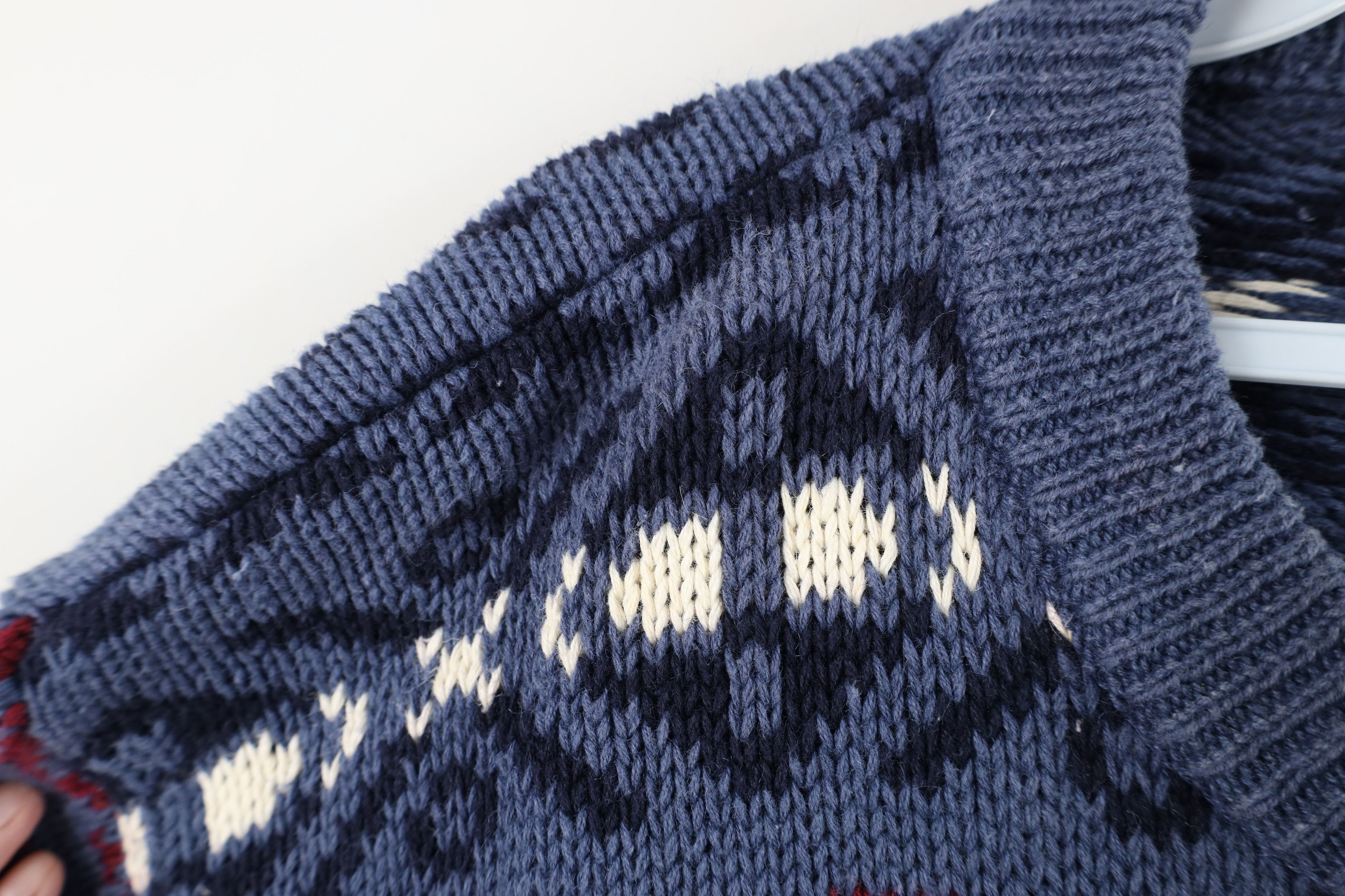 Vintage Vintage 90s Streetwear Fair Isle Cotton Knit Sweater Size US M / EU 48-50 / 2 - 5 Thumbnail