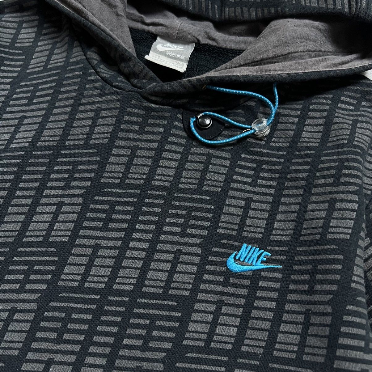 Nike 00s NIKE AIR VINTAGE DRILL OVERSIZE RETRO PULLOVER HOODIE Size US S / EU 44-46 / 1 - 4 Thumbnail