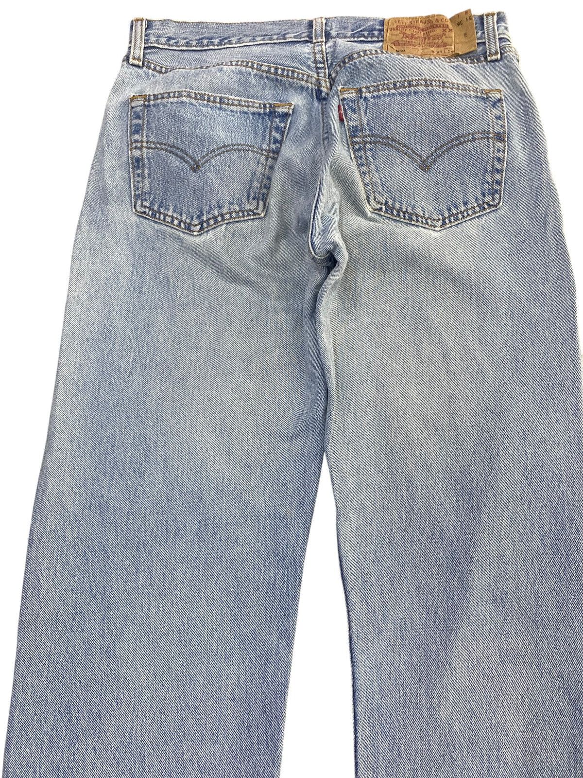 Levi's Vintage Levi’s 501 Acid Light Wash Style Straight Cut Jeans Size US 30 / EU 46 - 4 Thumbnail