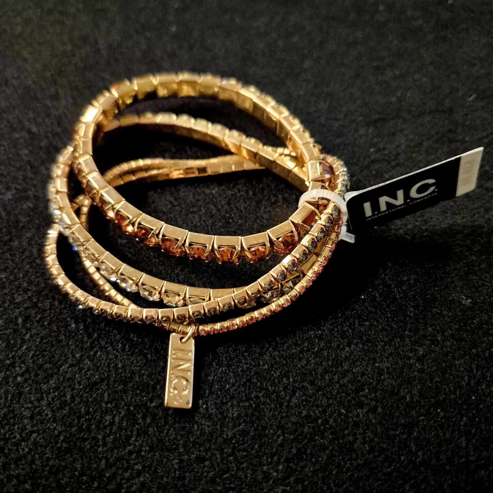 Other INC International Concepts Gold-Tone 4-Pc Crystal Bracelets Size ONE SIZE - 2 Thumbnail