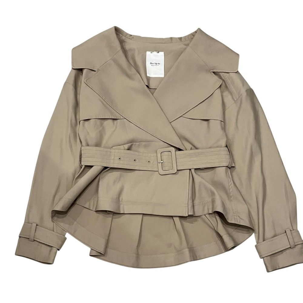 Other Other Herlipto Everyday Belted Trench Jacket Coat Textile Outerwear 1223307041 DUTY FREE for USA Size ONE SIZE - 1 Thumbnail