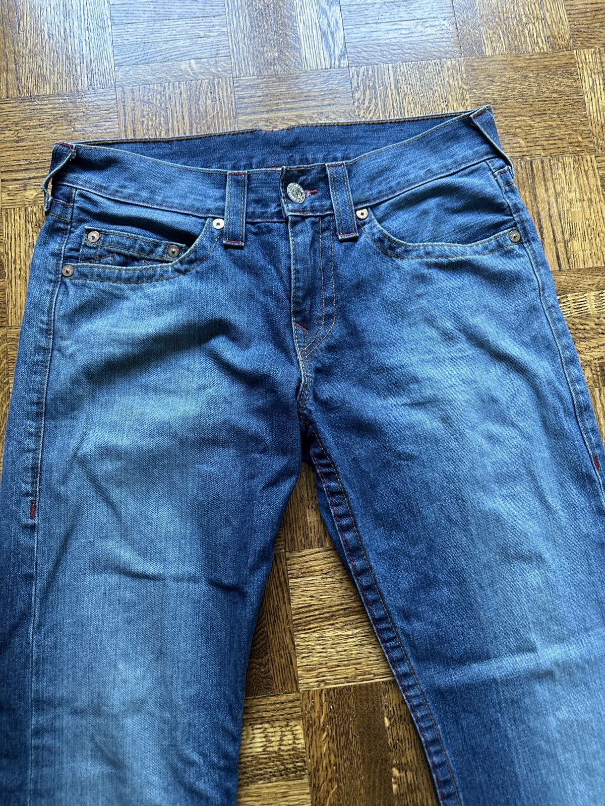 True Religion × Vintage Vintage Y2K True Religion Straight Leg Denim Jeans Size US 32 / EU 48 - 7 Thumbnail