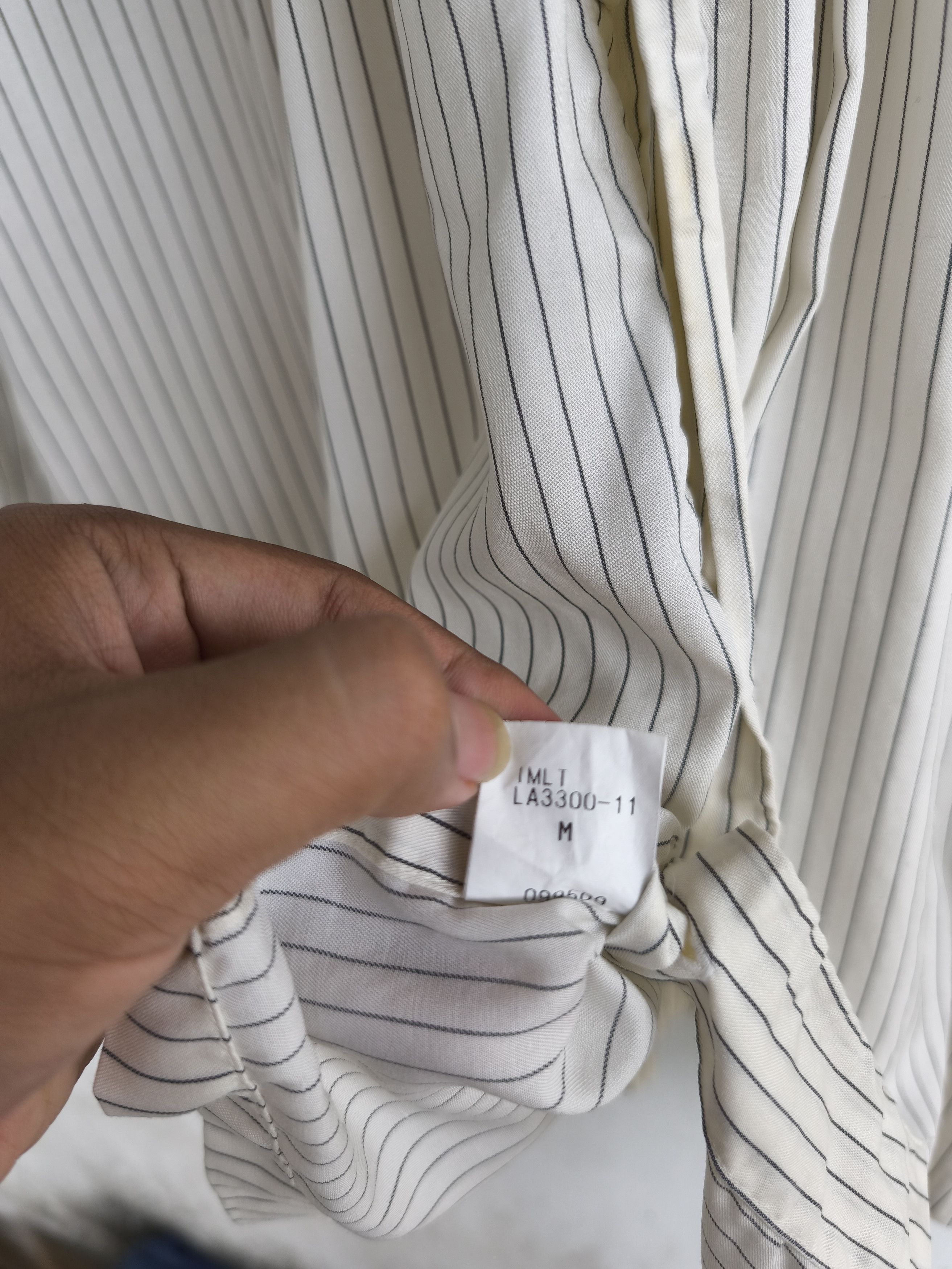 Issey Miyake × Japanese Brand Vintage Issey Miyake pleated mandarin shirt Size US M / EU 48-50 / 2 - 5 Thumbnail