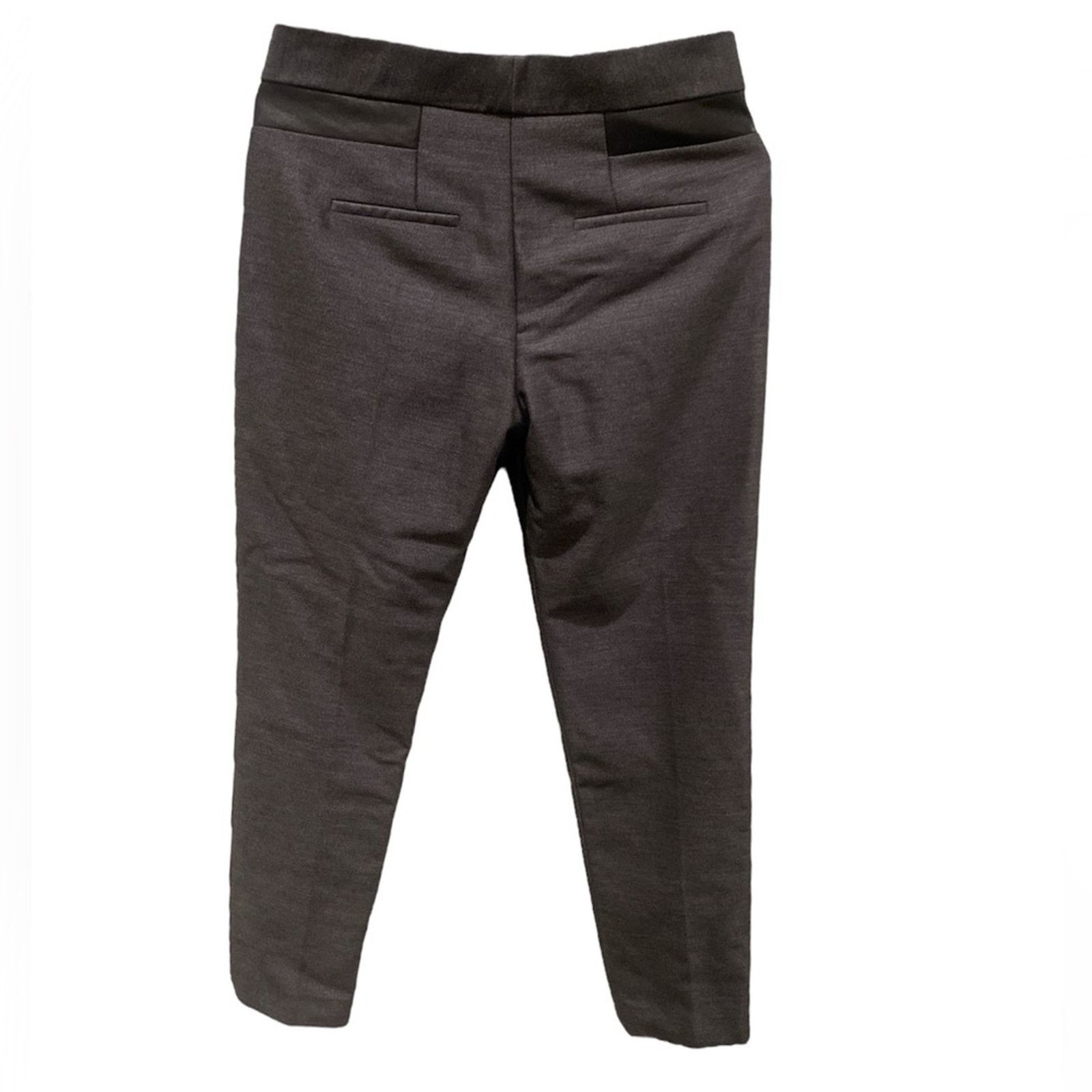 Alexander Wang ALEXANDER WANG Wool/leather Skinny Leg Trousers SZ. 2 Gray Size 26" / US 2 / IT 38 - 2 Thumbnail