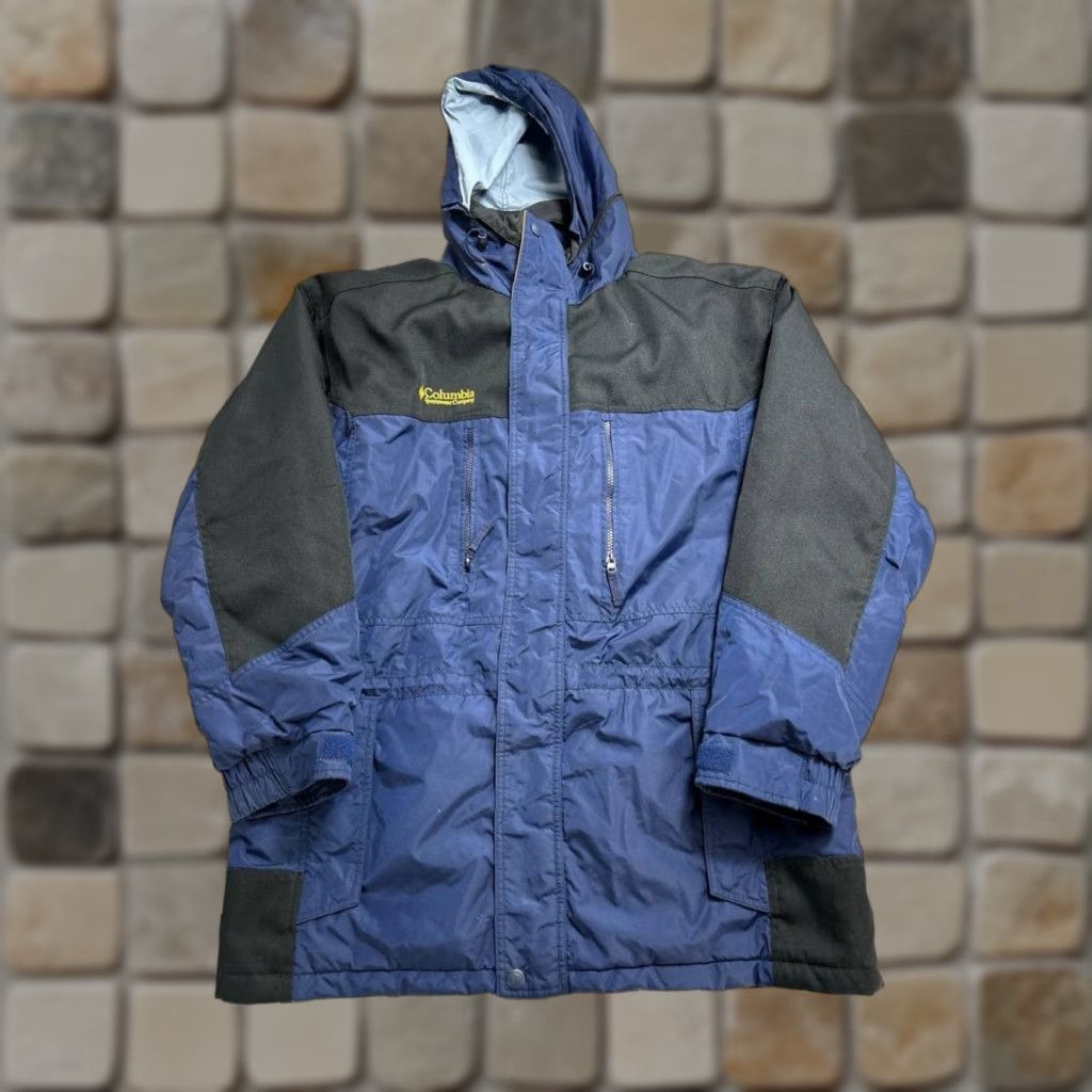 Vintage VTG Columbia Snow Jacket Mens Large Black Fleece Lined Insulated Hiking Jacket Size US L / EU 52-54 / 3 - 1 Thumbnail