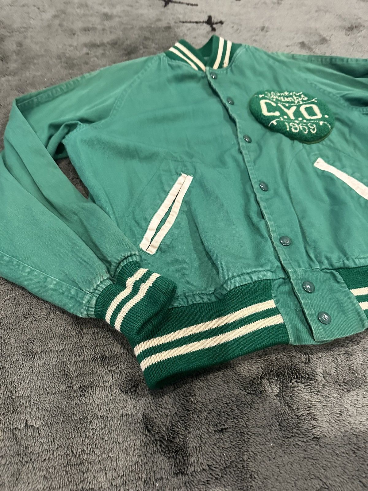 Vintage Vintage 1969 Green “Inter-Champs C.Y.O” Varsity Jacket Size US M / EU 48-50 / 2 - 5 Thumbnail