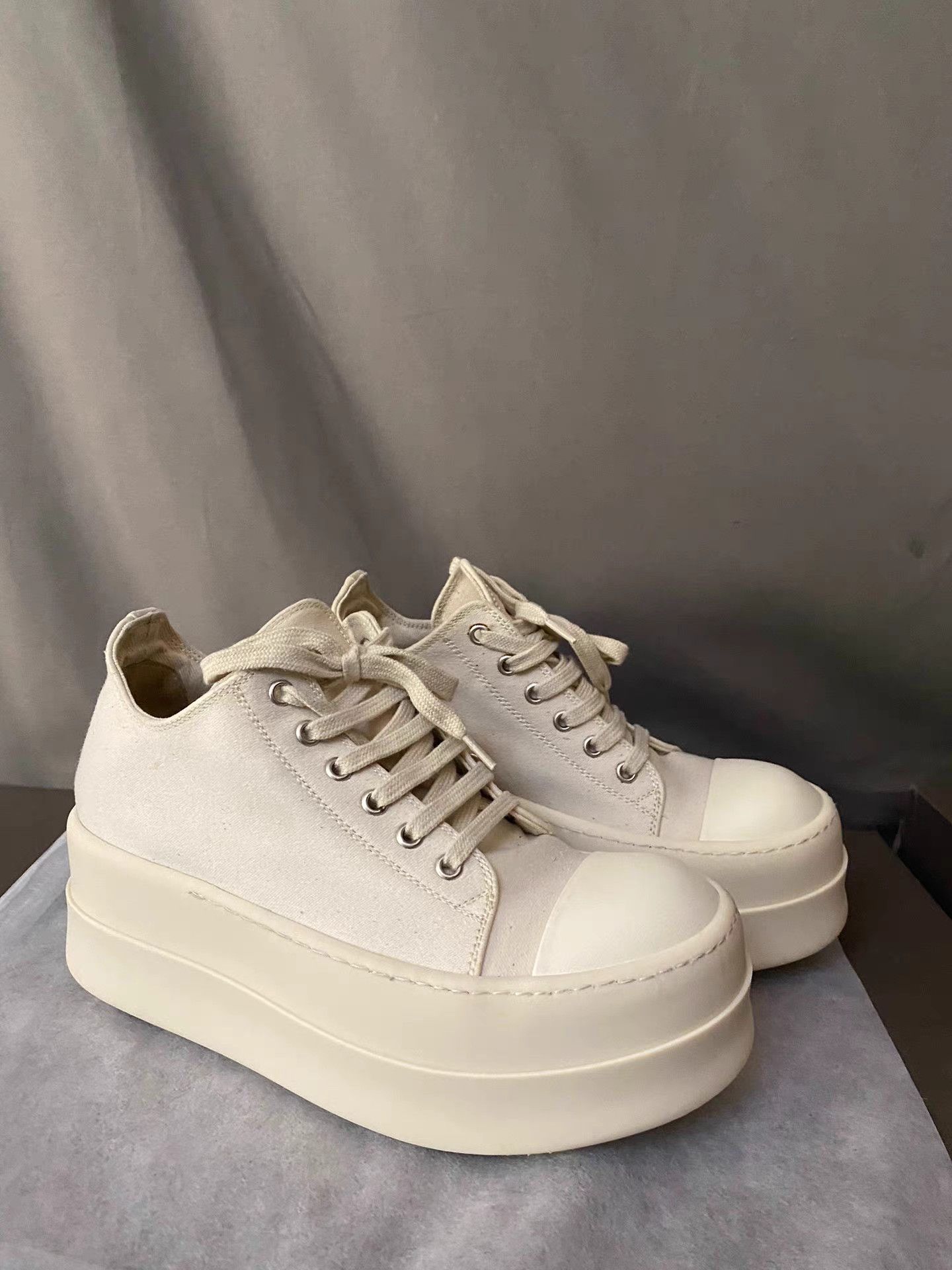 Rick Owens Rick Owens Drkshdw Low Top Thick Sole Turbo Sneakers Size US 8 / IT 38 - 2 Thumbnail