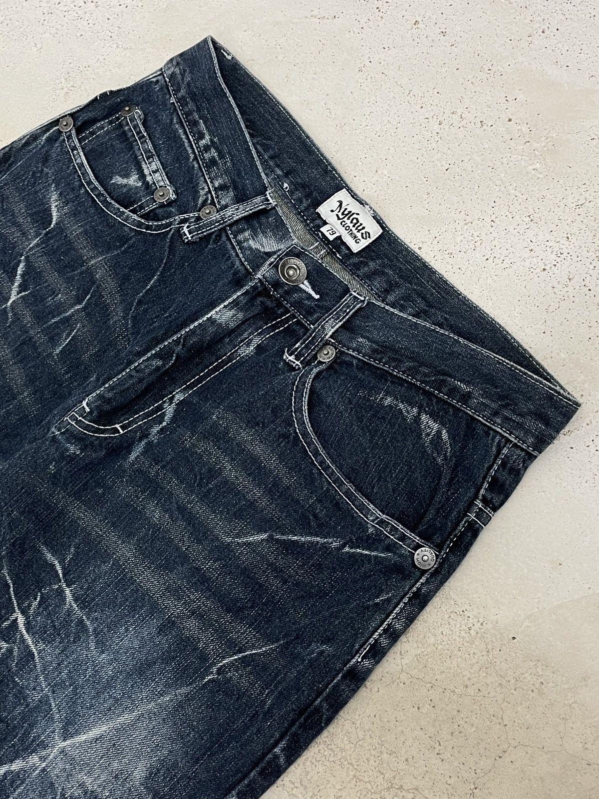 Hysteric Glamour Vintage 90’s Japan Nylaus Clothing Wing Distressed Denim Size US 29 - 6 Thumbnail