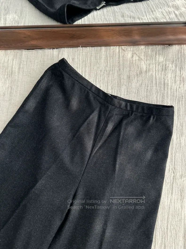 Hermes Hermes Wool Cashmere Blended Colorful Crepe Wide Leg Pants Size 25" / US 0 / IT 36 - 5 Thumbnail