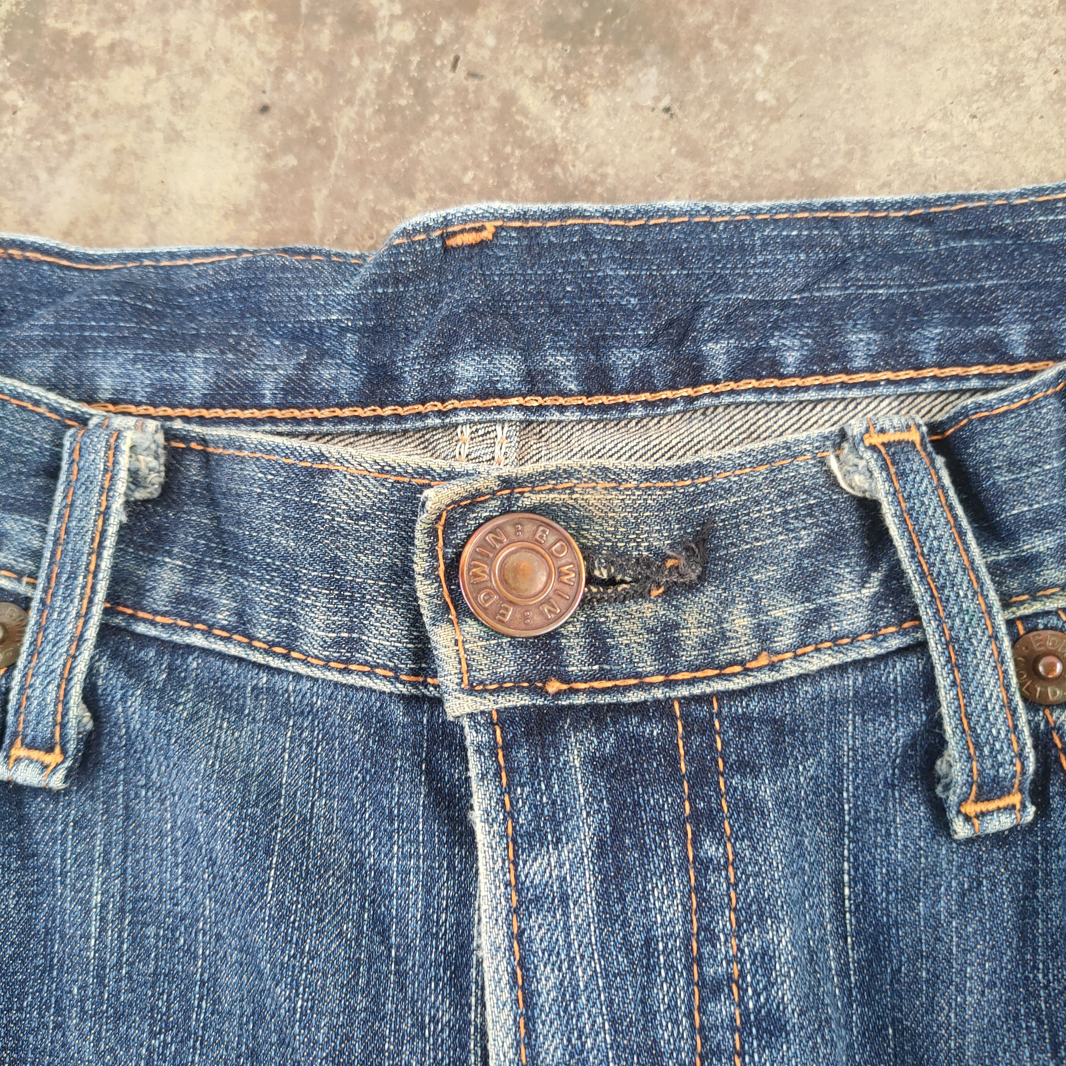 Edwin W34 VINTAGE EDWIN FADED DISTRESSED JEANS DENIM PANTS Size US 34 / EU 50 - 5 Thumbnail