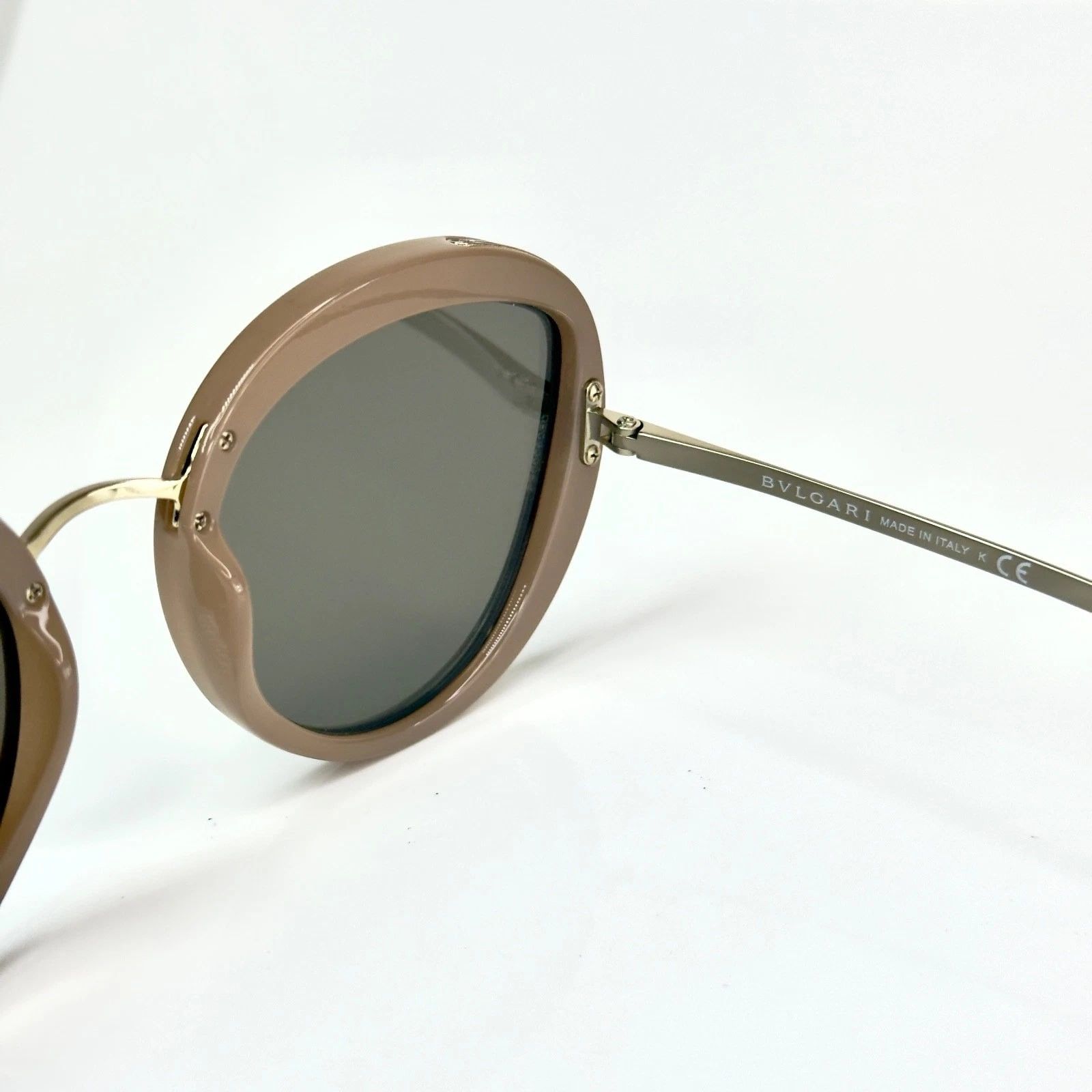 Bvlgari BULGARI SERPENTI BV8191 8191 Gold Beige Round Sunglasses Size ONE SIZE - 7 Thumbnail