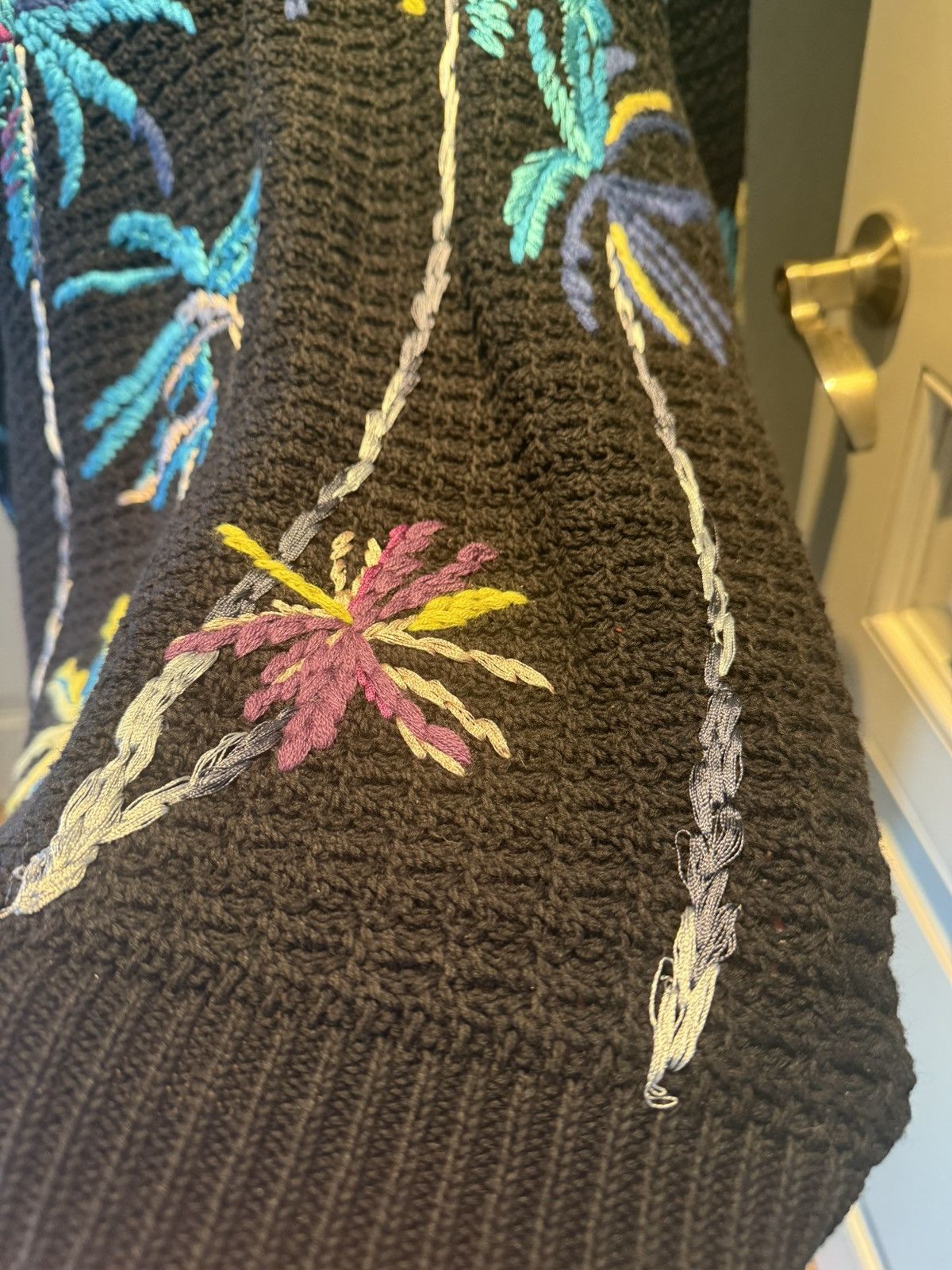 Valentino Multicolored palm tree embroidery jumper size M Size US M / EU 48-50 / 2 - 18 Thumbnail