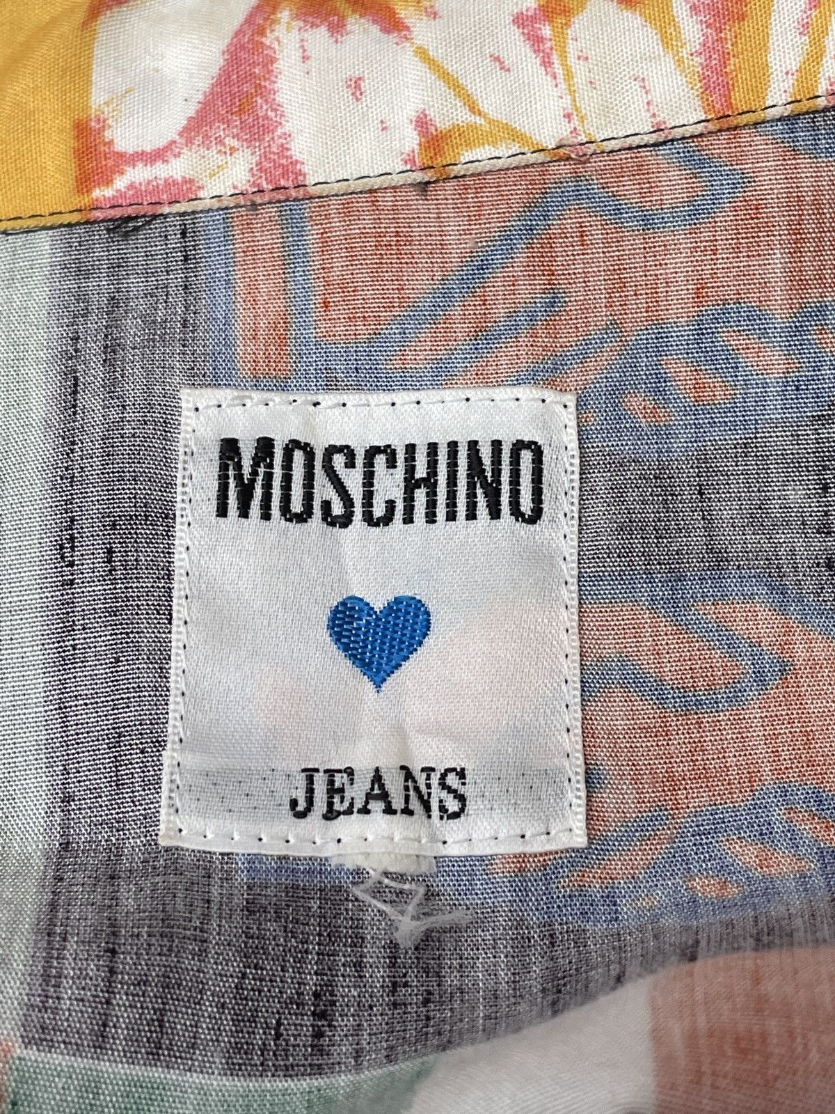 Moschino × Vintage Vintage Brand Moshino Full Print Shirt 1990s Size US M / EU 48-50 / 2 - 9 Thumbnail