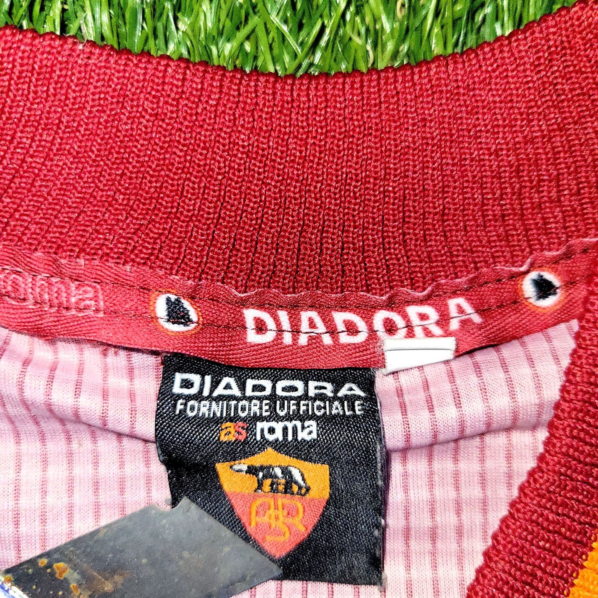 Diadora Totti As Roma Diadora 1997 1998 KARDASHIAN Soccer Jersey L Size US L / EU 52-54 / 3 - 7 Thumbnail