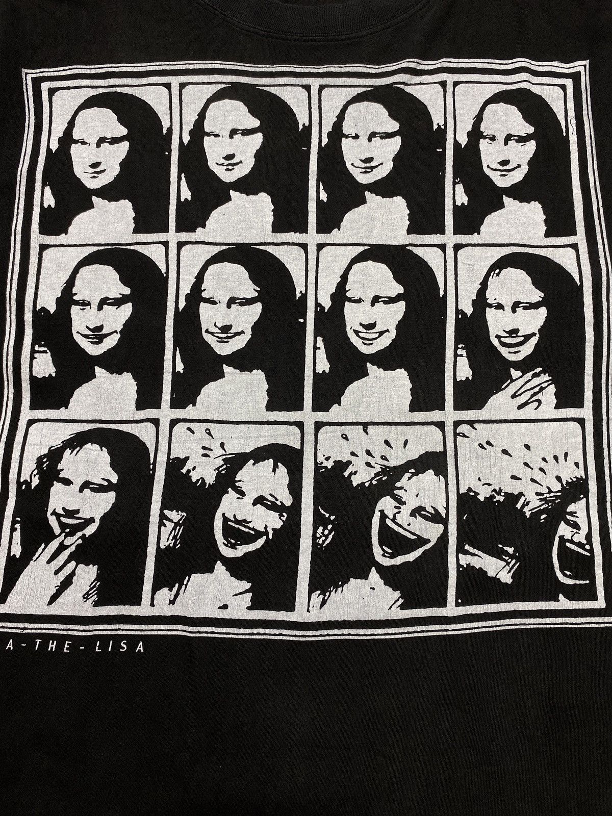 Other Mona the lisa Mona Lisa laughing black tshirt Italian art Size US M / EU 48-50 / 2 - 2 Thumbnail