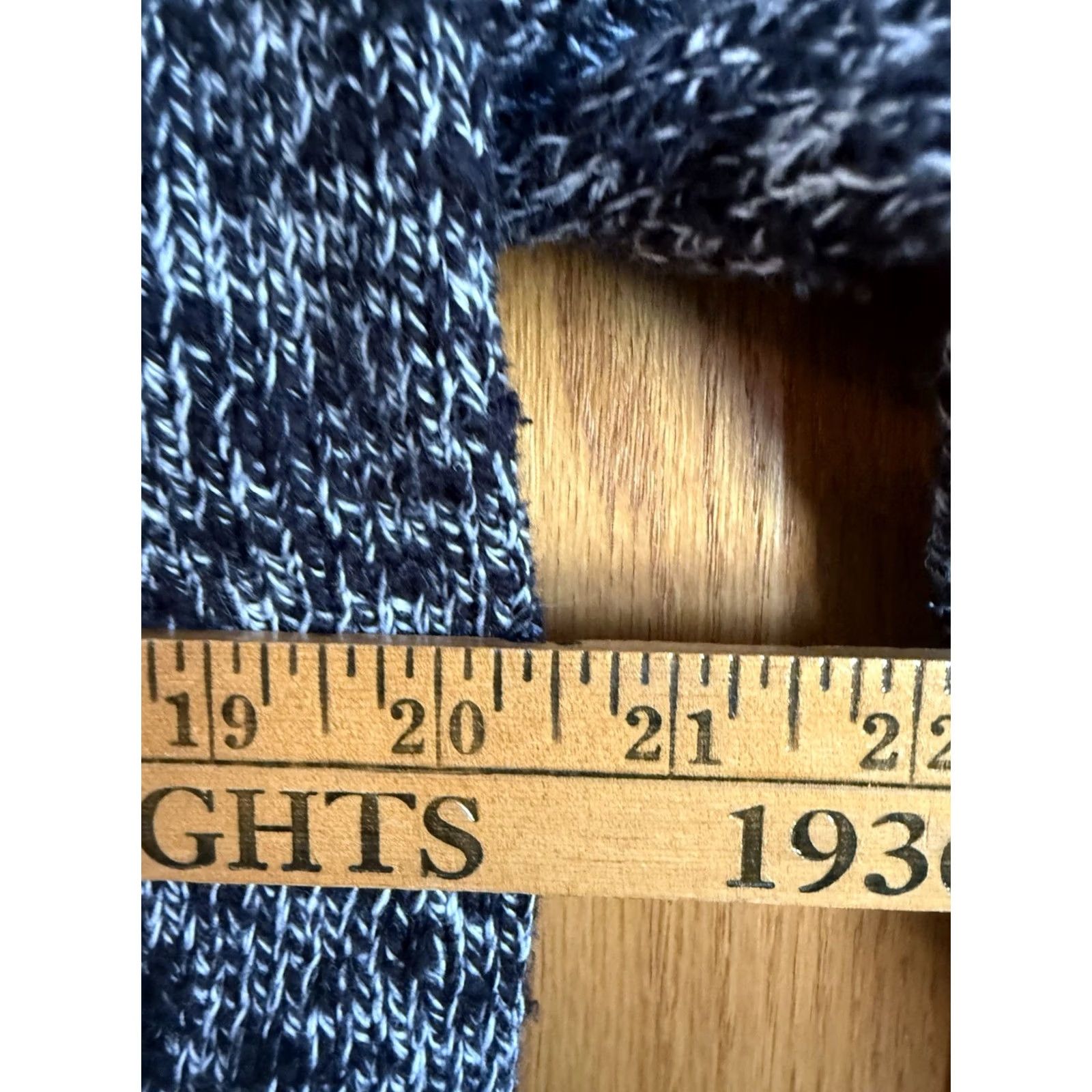 Vintage L.L. Bean Cardigan Sweater Women's XL Black 100% Cotton Marled Raglan Sleeve Classic Knit" Size XL / US 12-14 / IT 48-50 - 7 Thumbnail