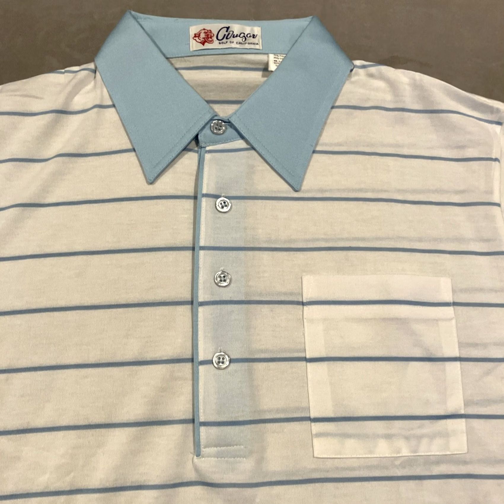 Cougar VINTAGE Cougar Of California Polo XL Short Sleeve Striped Golf Men's RARE NWOT Size US XL / EU 56 / 4 - 2 Thumbnail