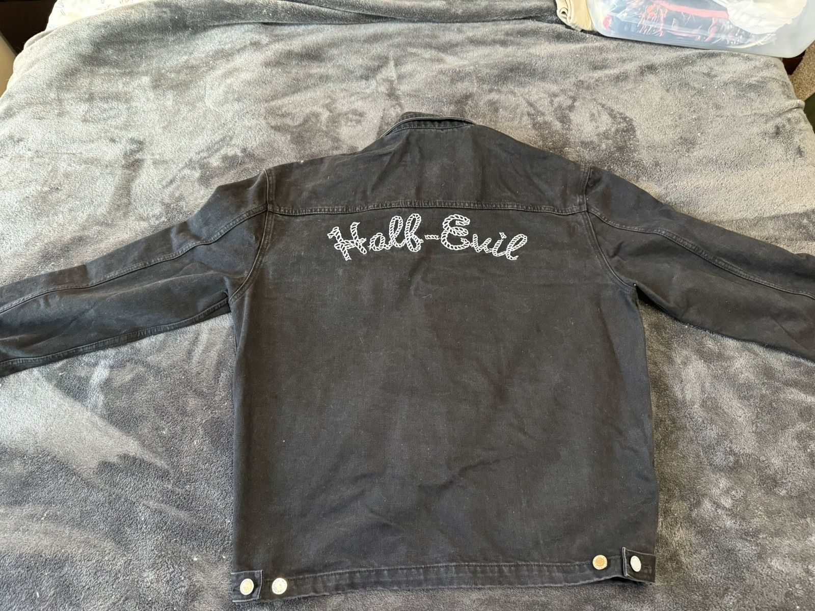 Half Evil Half Evil Denim Jacket Size US XL / EU 56 / 4 - 2 Thumbnail