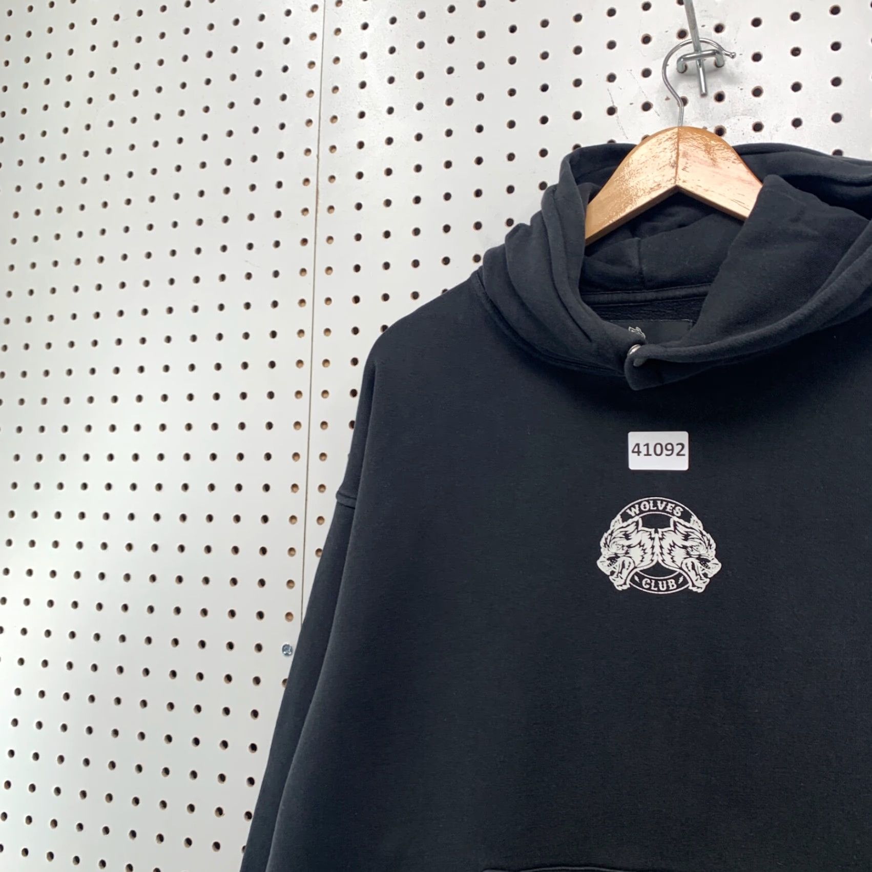 Darc Sport VINTAGE Darc Sport Wolves Club Hoodie Black Graphic Pullover Men Large Gothic Skull Size US L / EU 52-54 / 3 - 5 Thumbnail