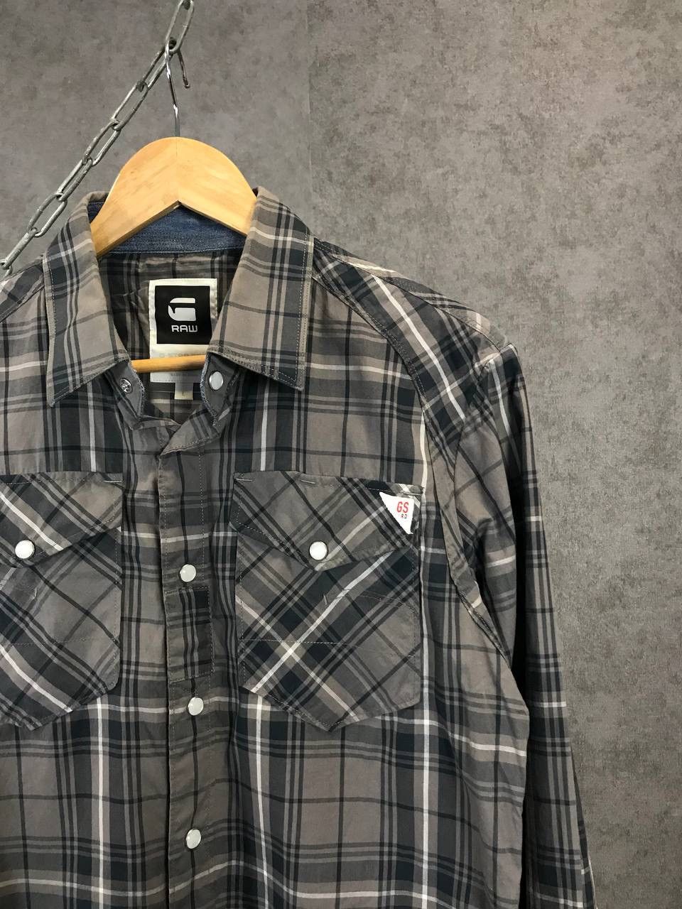G-Star G Star Raw Denim flannel shirt Size US L / EU 52-54 / 3 - 2 Thumbnail
