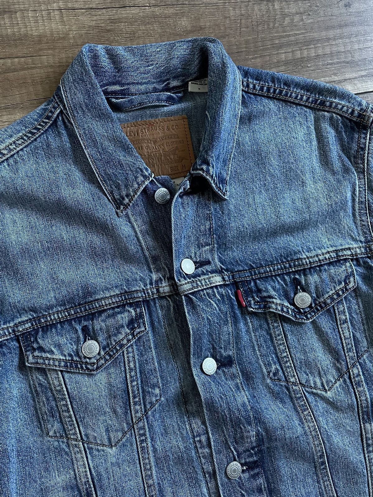 Levi's Levi’s Washed Blue Denim Trucker Jacket Size US M / EU 48-50 / 2 - 3 Thumbnail